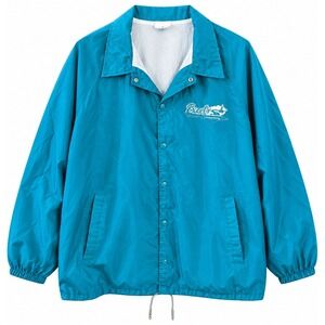 Vintage 90s Excel Teal Coach Jacket XXXL Made USA Nylon Windbreaker